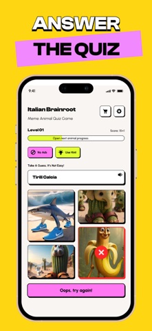 Italian Brainrot Puzzle Games iPhone screenshot