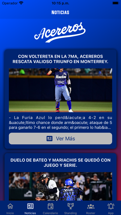 Acereros de Monclova Oficial Screenshot