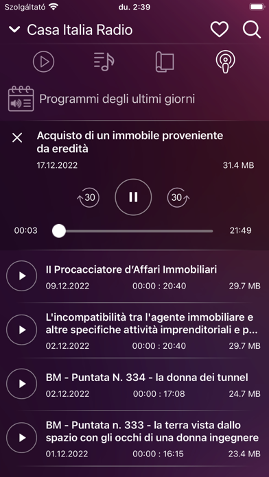 My Radio Online - Italia Screenshot