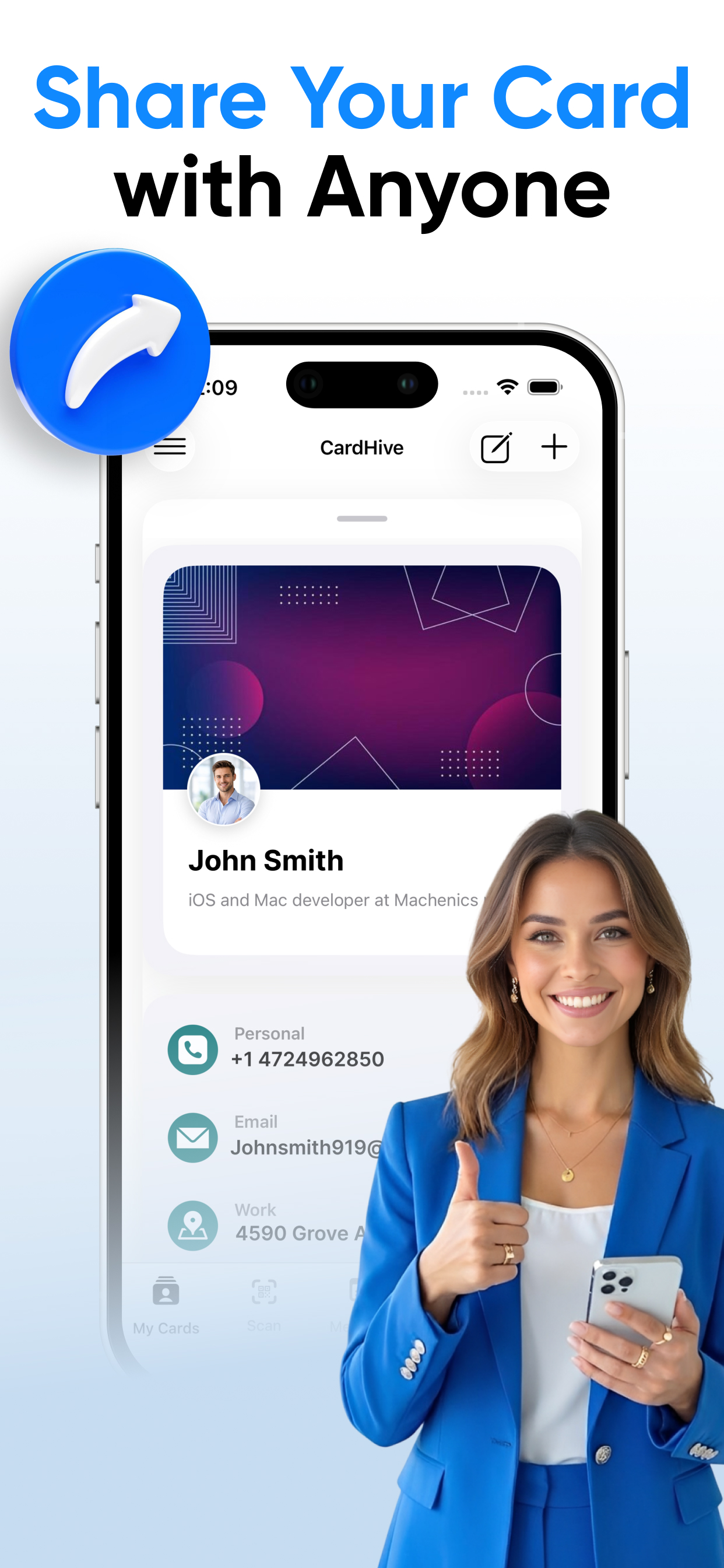 Digital Business Card Maker • screenshot 3