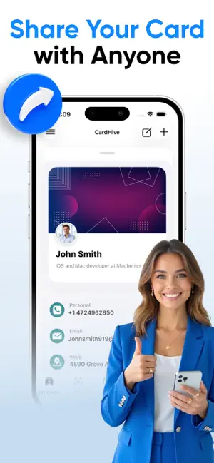Digital Business Card Maker • screenshot 3