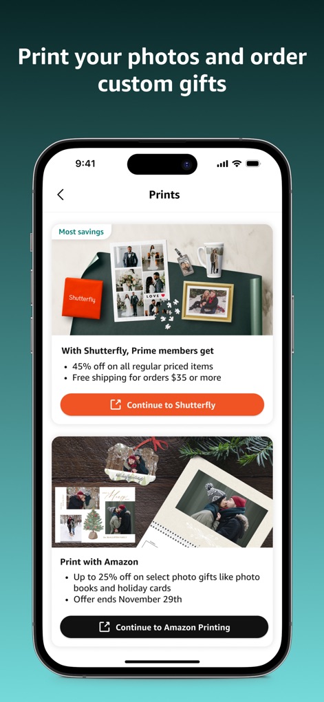 Amazon Photos: Photo & Video - Custom Print Options