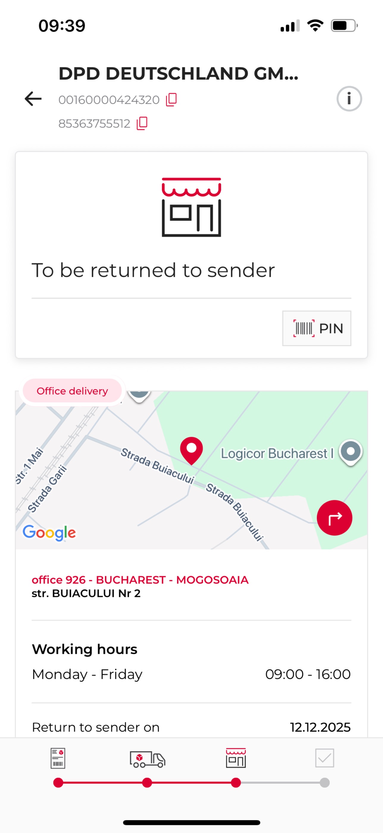 Screenshot 2 of DPD Mobile