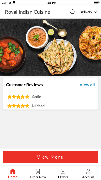 Royal Indian Cuisine. Screenshot