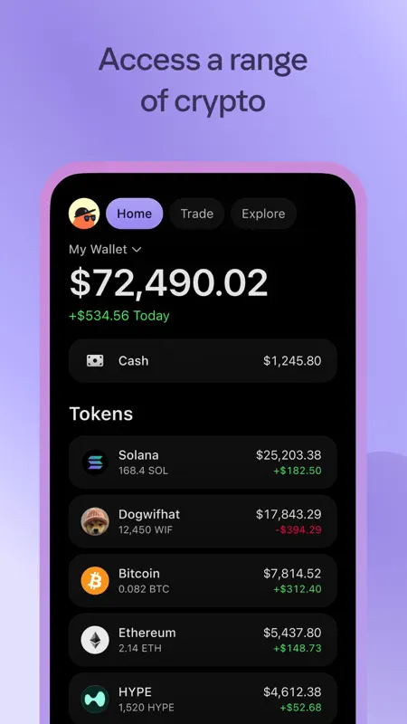 Phantom: Trading Wallet screenshot 1 of 4