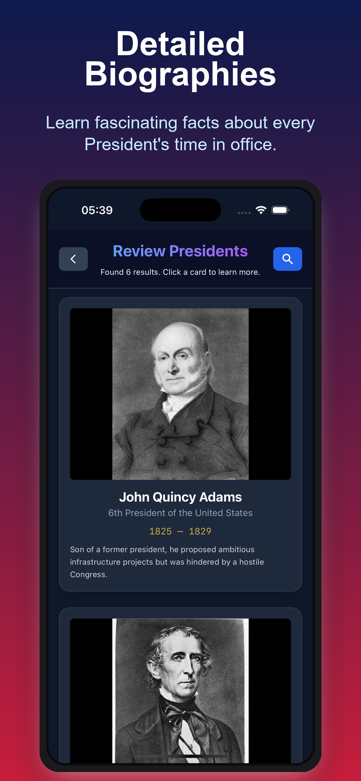US Presidents Timeline