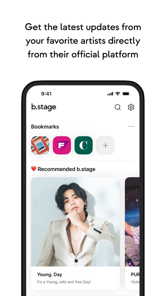 #3. b.stage (iOS) By: bemyfriends