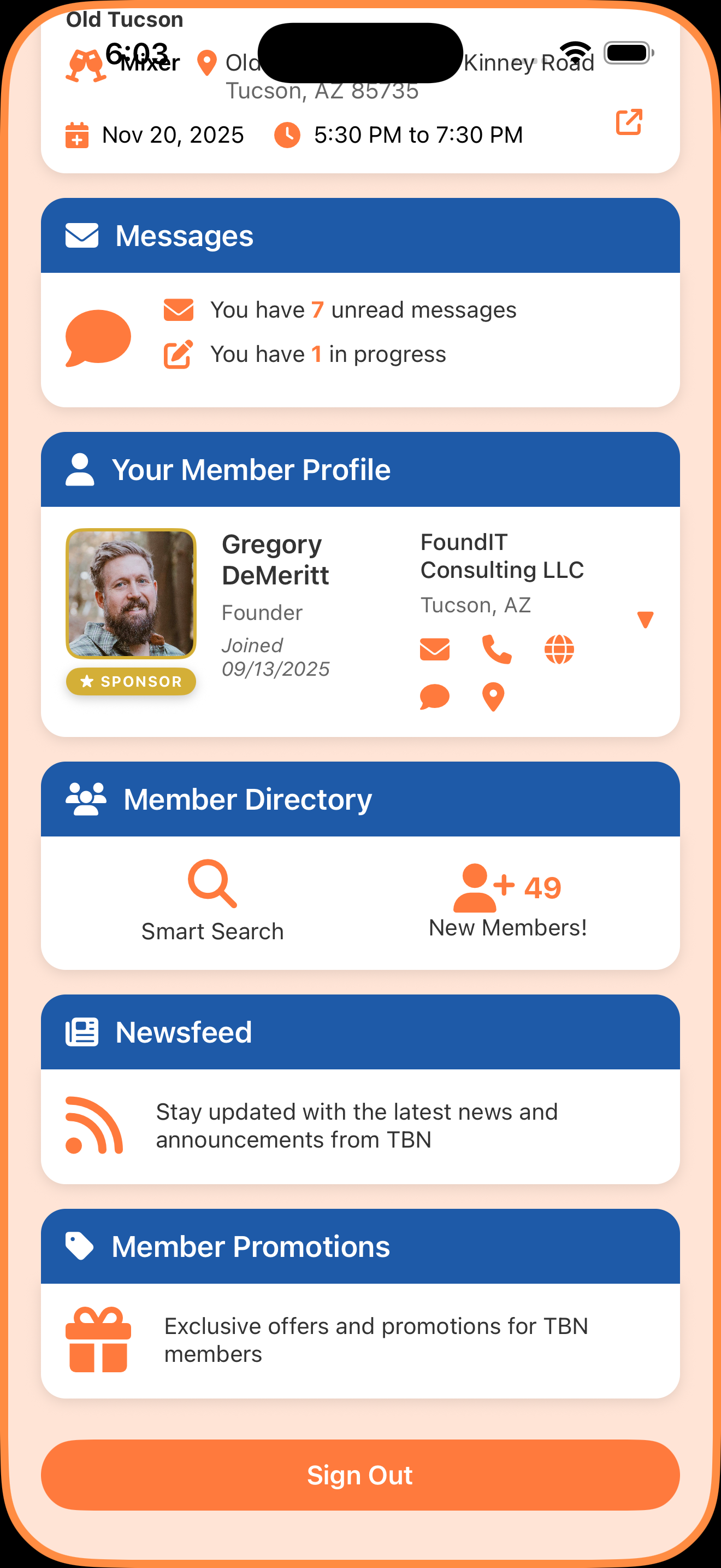 Tucson Business Networking screenshot 5
