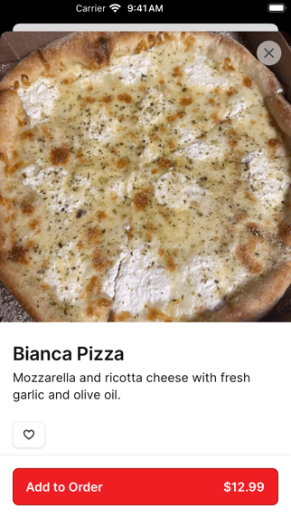 Main St Pizza iPhone screenshot 4 - Food & Drink app