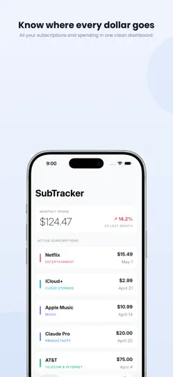 Captura de pantalla de Subscription Manager: STracker en iPhone 1