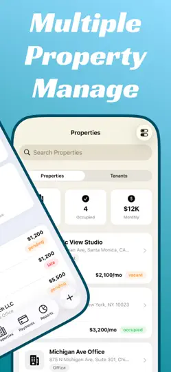 Rent & Tenant Manager iPhone Ekran Görüntüsü 2