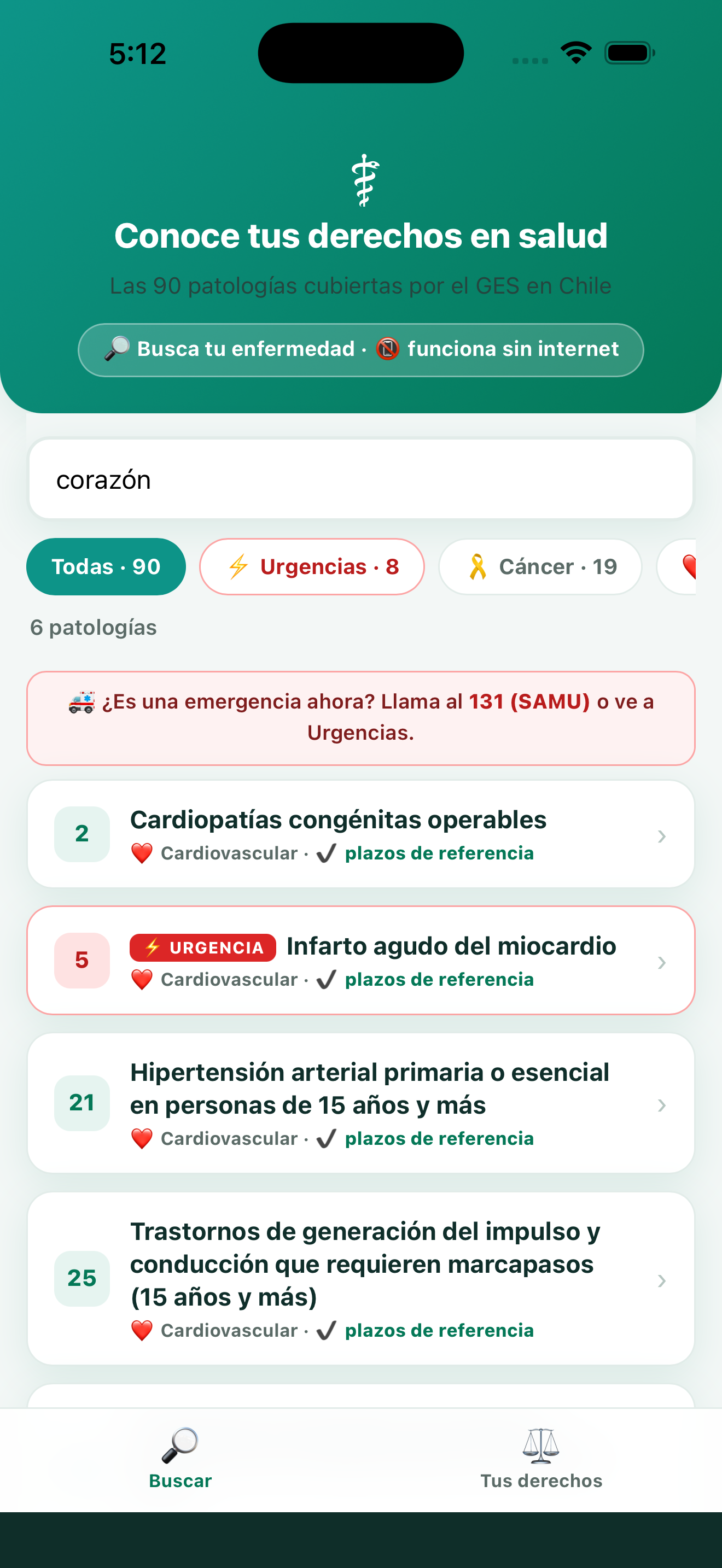 GES — Tus 90 derechos en salud screenshot 4