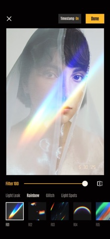 Light Leak Cam - Retro Filters iPhone screenshot