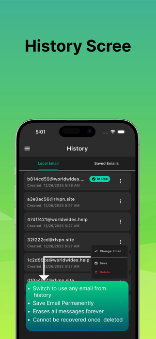 Quick Mail – Instant Temp Mail Screenshot 3 of 7