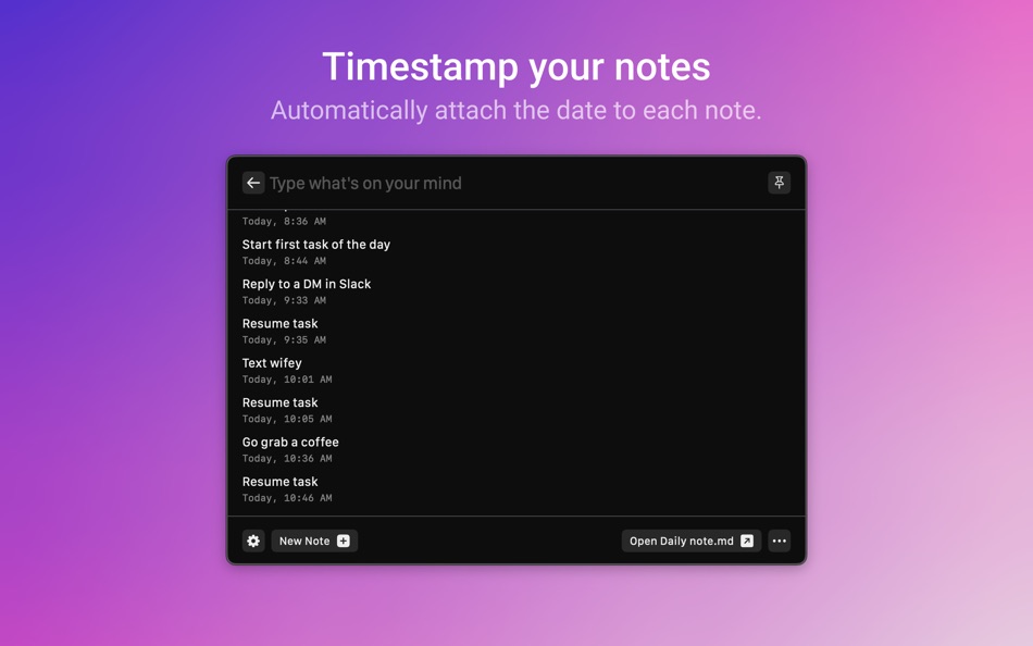 #4. Quick Note Taking – Type (macOS) 来自: Papercones Inc.