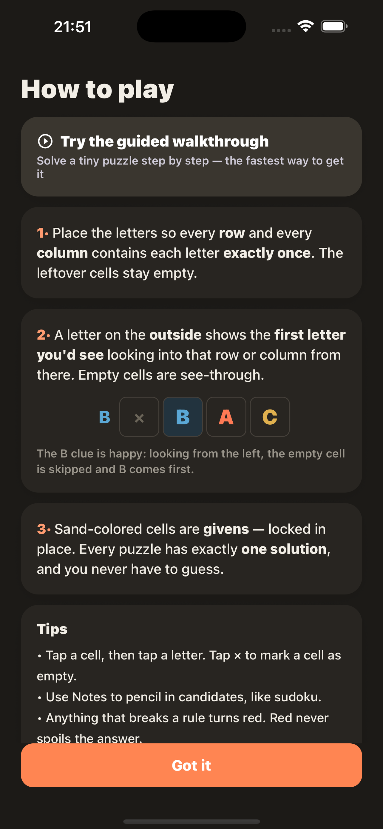 Peeks - Daily Logic Puzzle screenshot 3