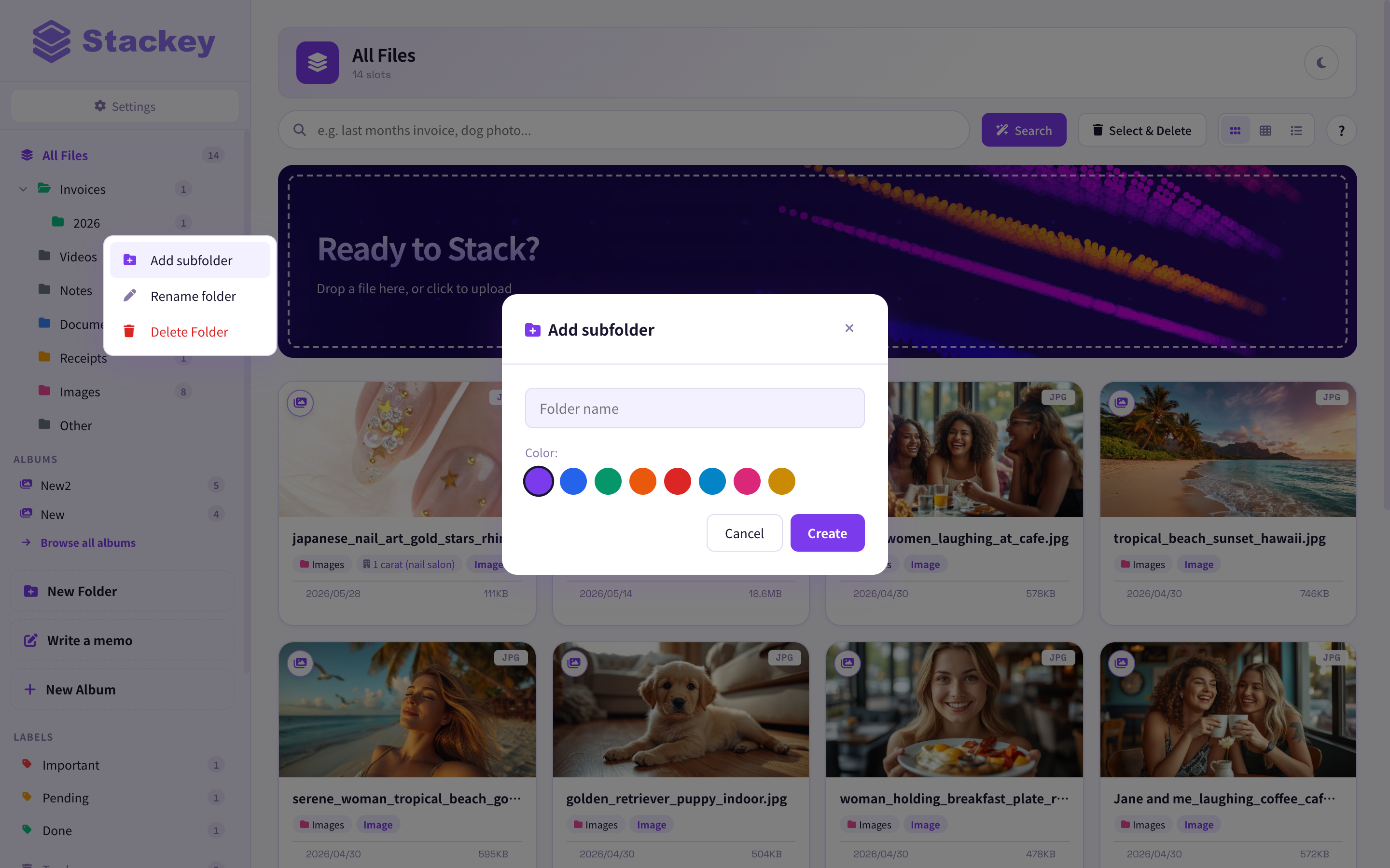 Stackey: Pocket Storage