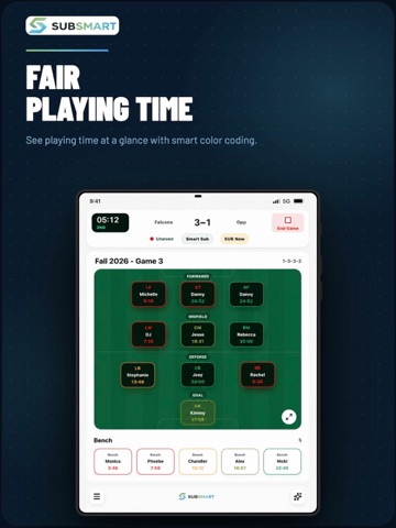 SubSMART: Game Day Assistant iPad screenshot