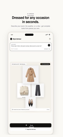 WARdrop: AI Wardrobe & Outfit iPhone screenshot
