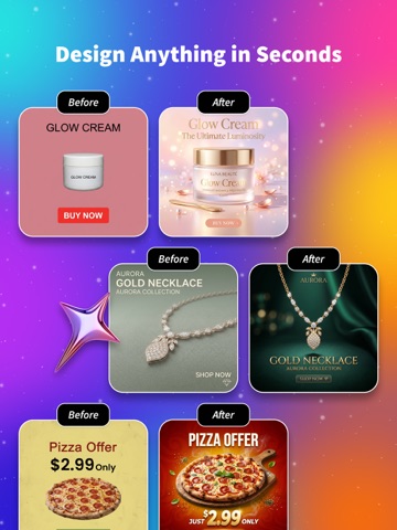 Poster Maker - AI Flyer Maker! iPad screenshot