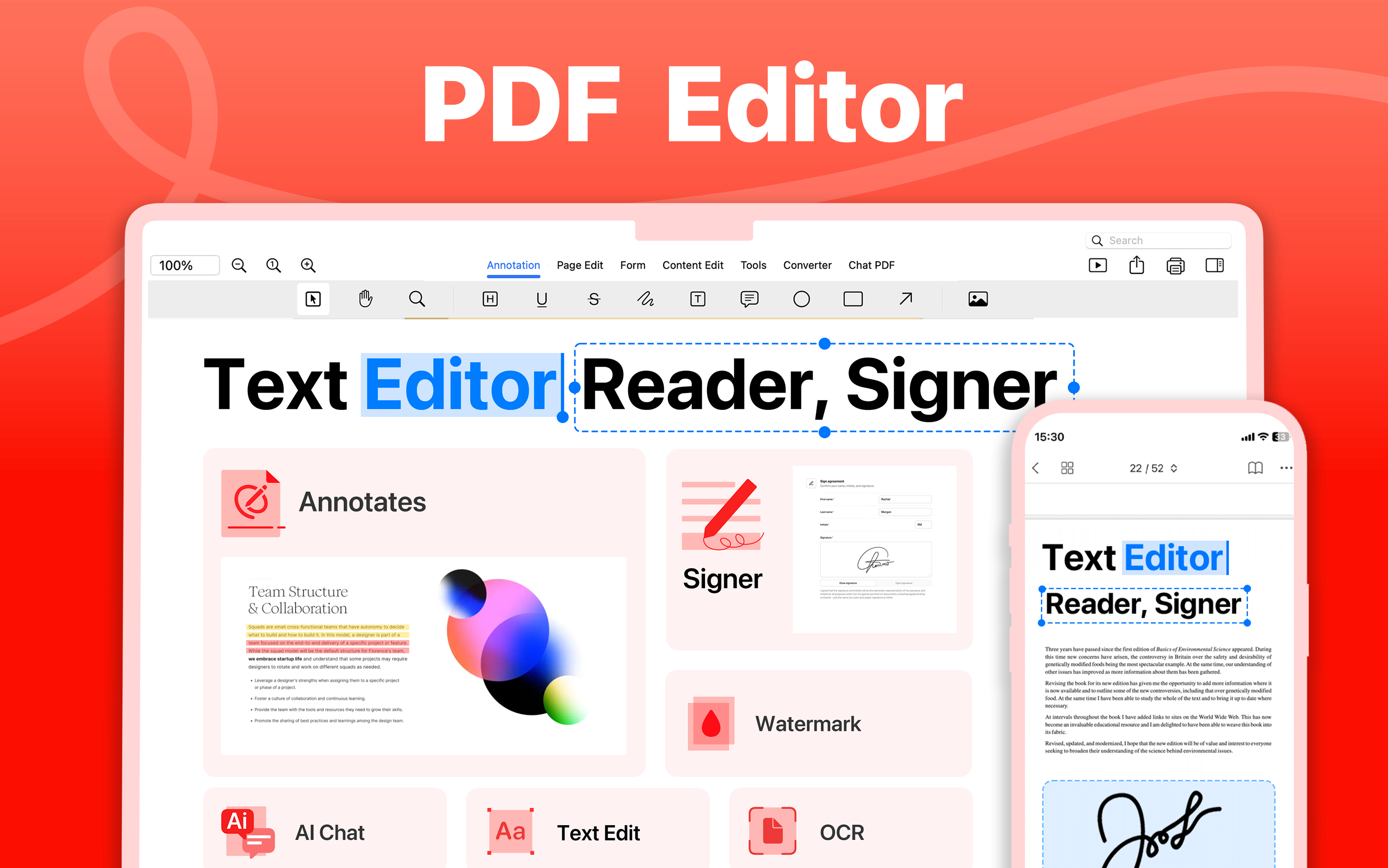 PDF Editor : PDF Reader,Signer