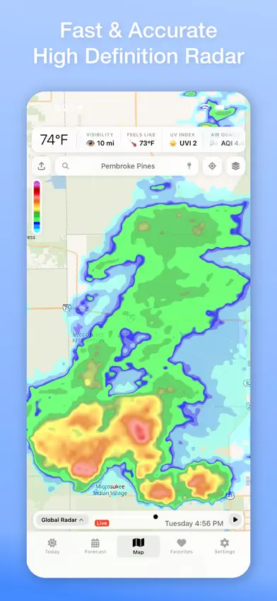 Vortix Pro: Weather Radar Maps screenshot 5