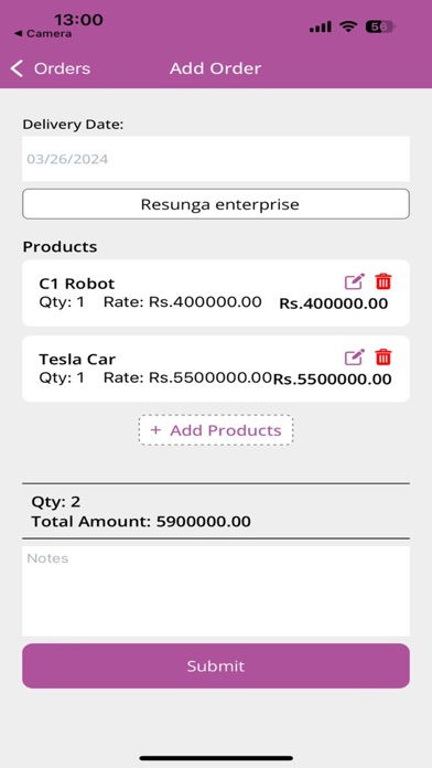 FINMAX Sales App Screenshot