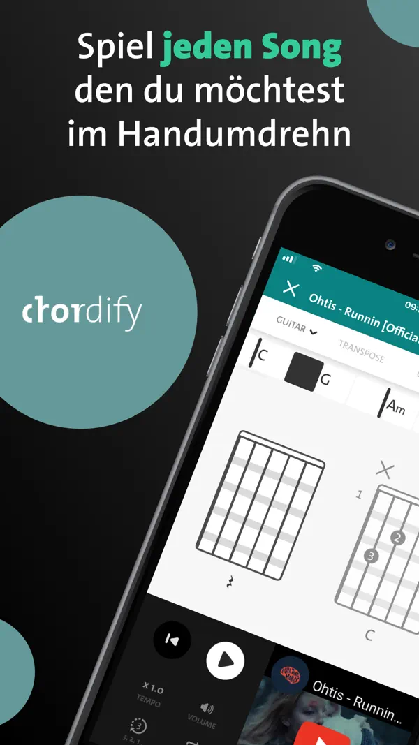 Chordify: Lieder,Akkorde,Tuner Screenshot 1