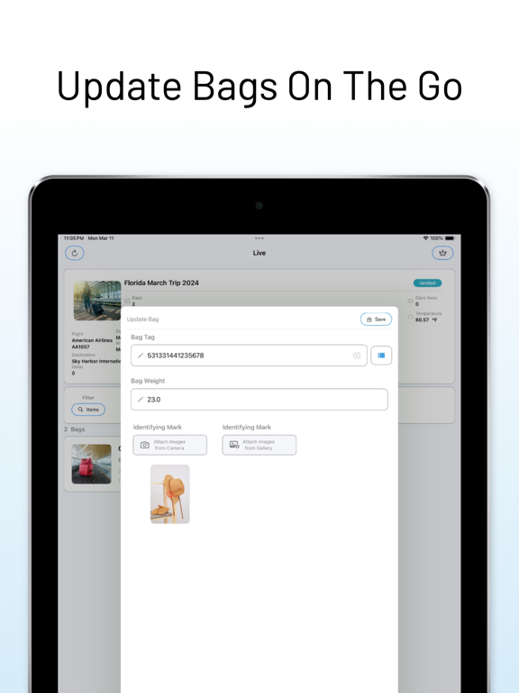 Luggage Pal: Trips & Bags iPad screenshot 5 - Travel app