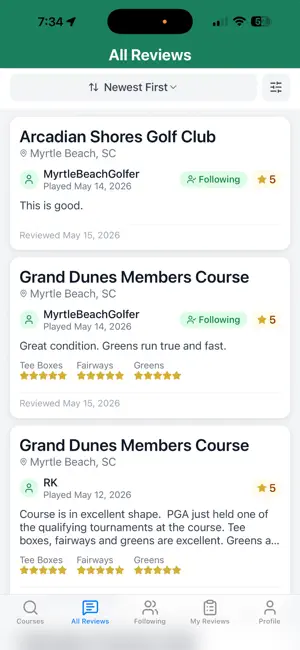 Golf Course Condition Reviews screenshot 3