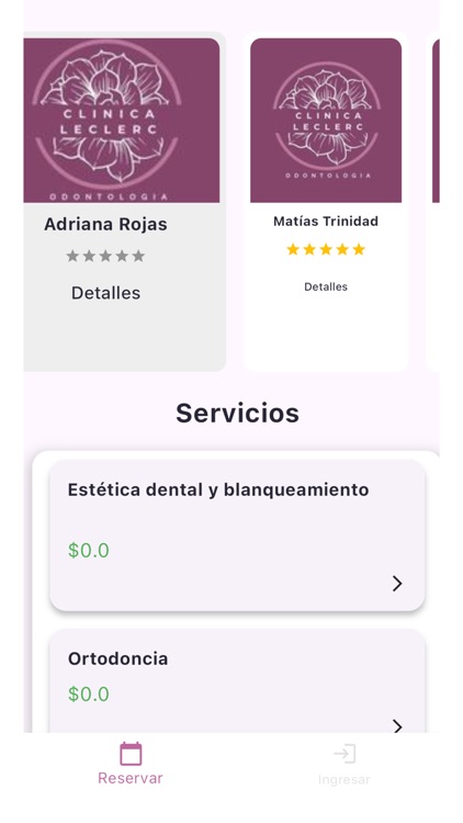 Reservas Odontologicas