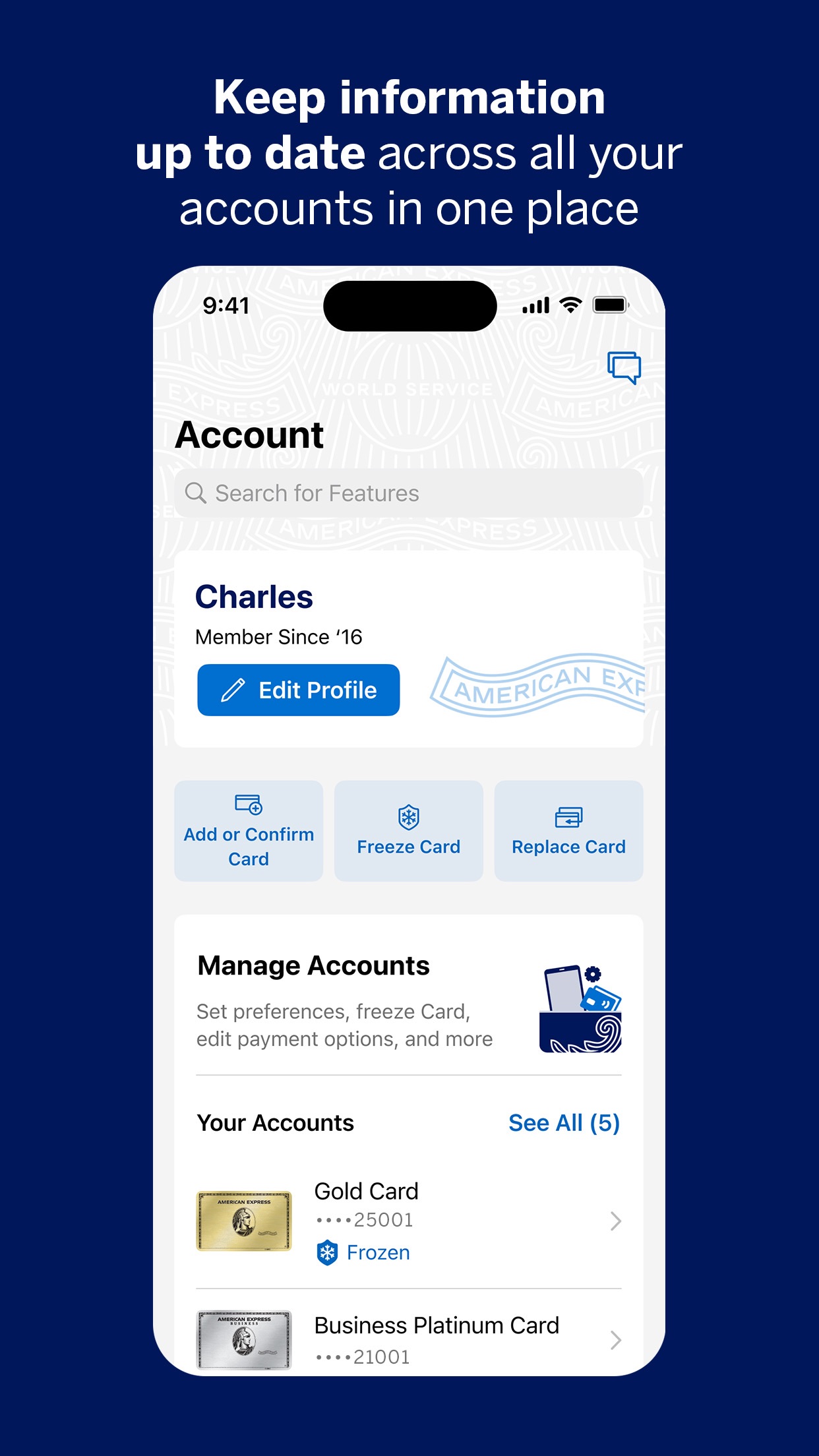 Amex screenshot 2