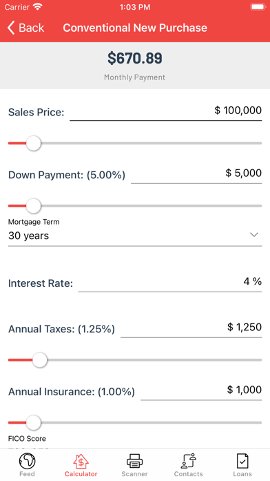 HomeEasy Mortgage Screenshot