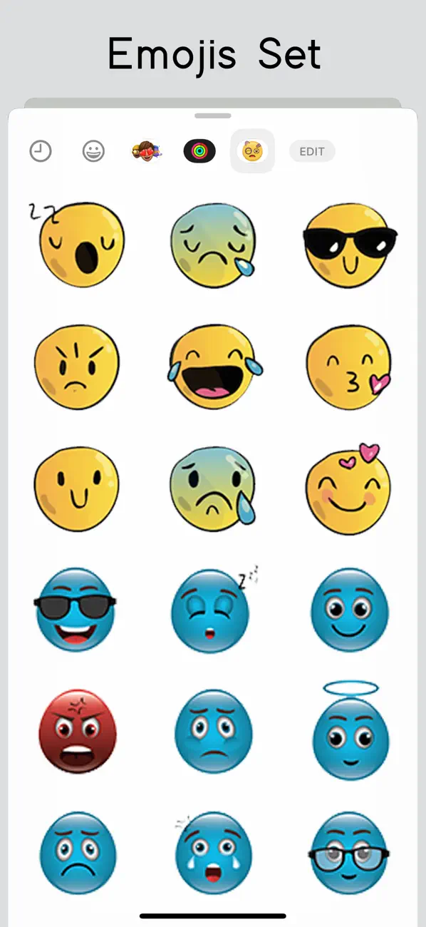 Screenshot #3 pour Emojis Set for iMessage