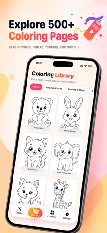 PicColor AI: Coloring Page iPhone screenshot