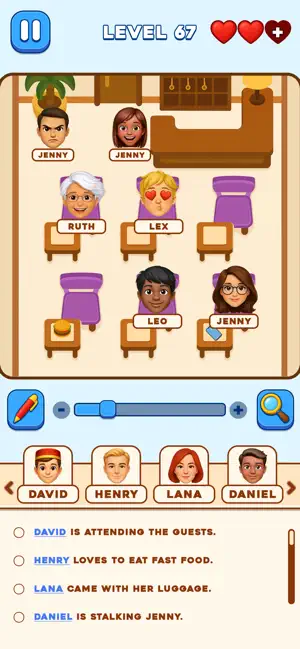 Seat Plan: IQ Puzzle Test screenshot 1