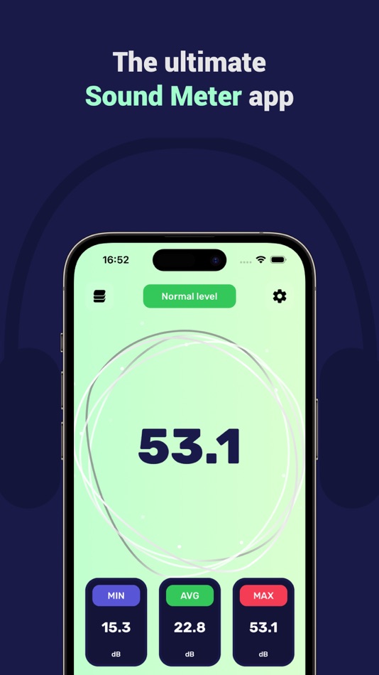 #1. Decibel Check (iOS) De: Evo Tec Labs @ Pepperbit Online