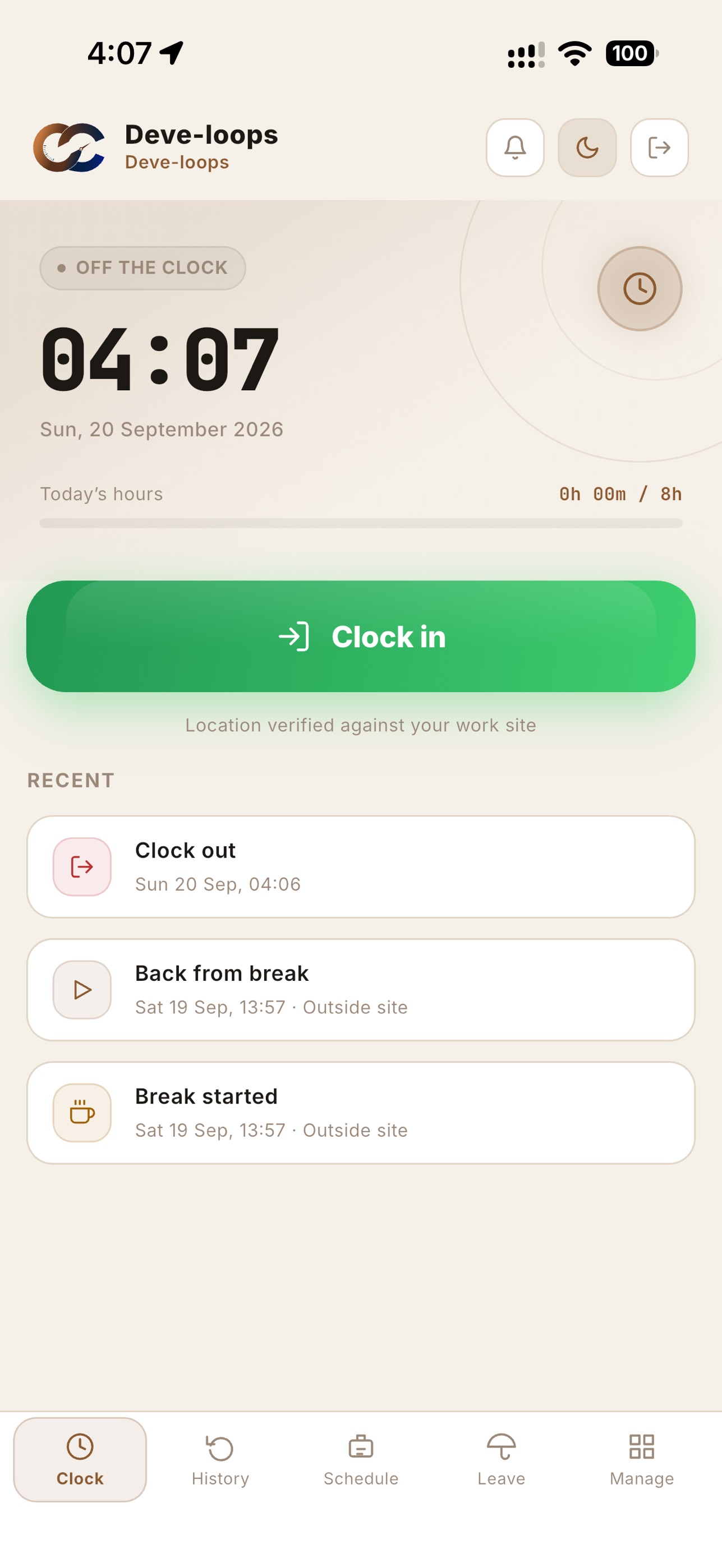Screenshot 1 of Clock-Clock
