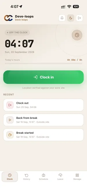 Clock-Clock screenshot 1