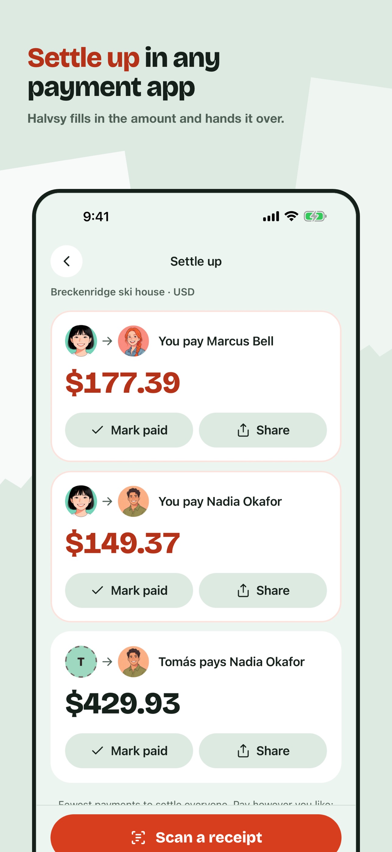 Screenshot 5 of Halvsy: Scan & Split Bills