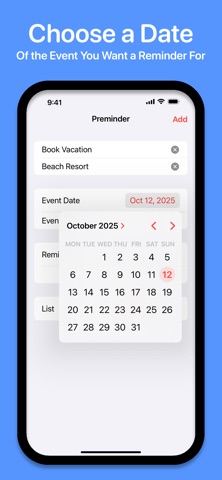 Preminder - Reminder Offset Screenshot 2 of 9