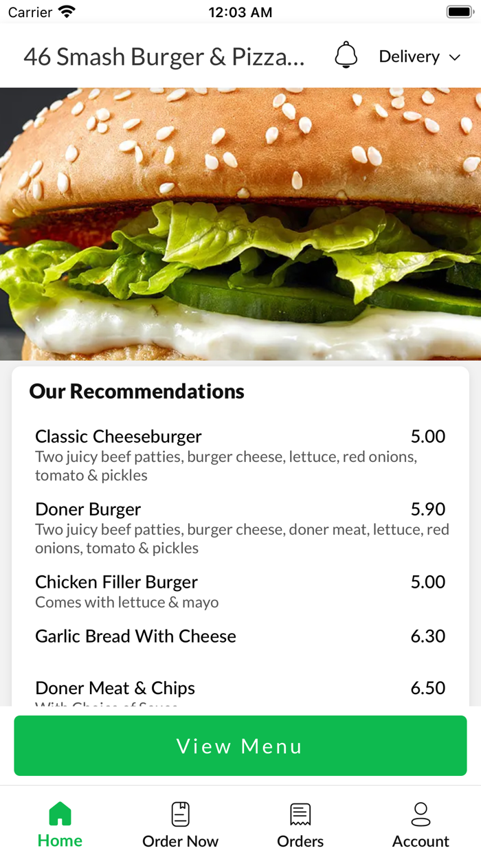 46 Smash Burger  Pizza House.