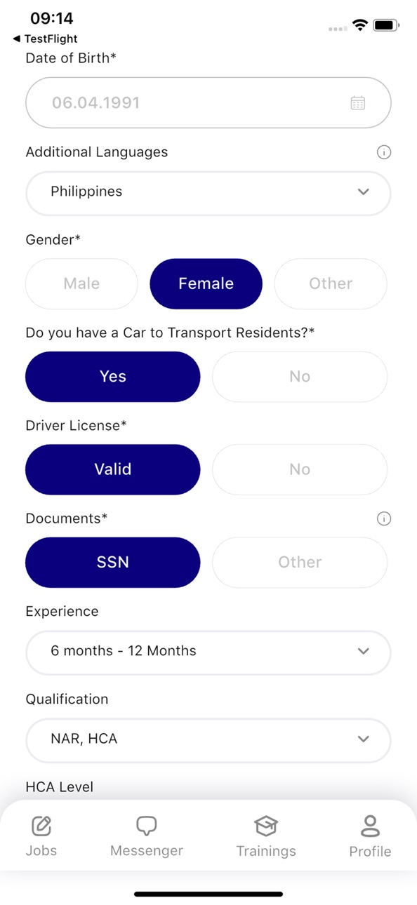 iPhone screenshot