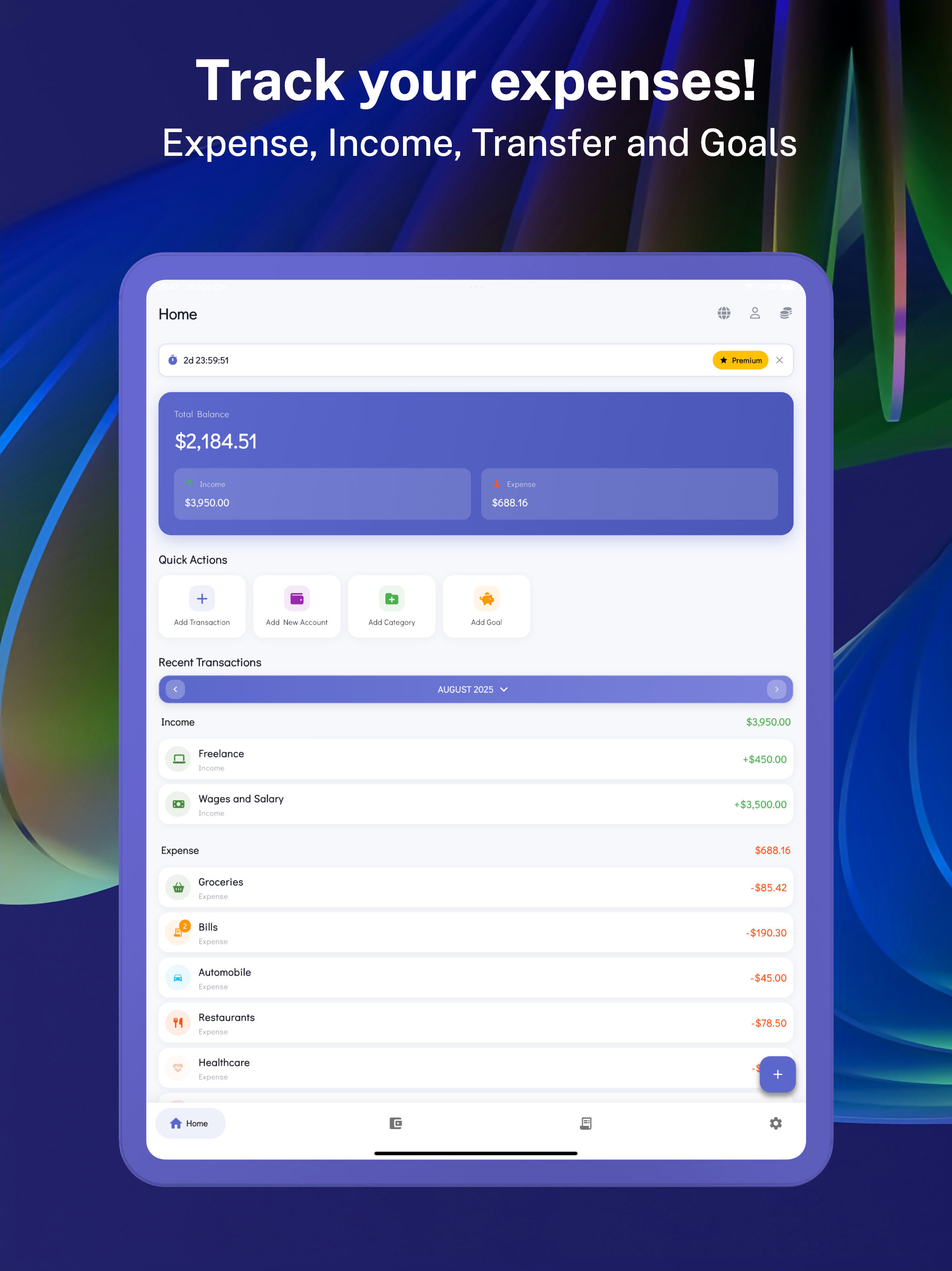 Fokus: Expense & Budget