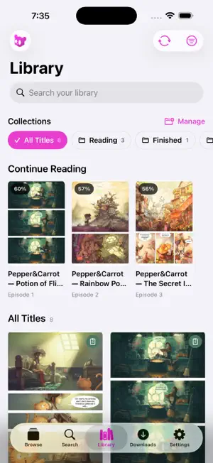 Hardcover - Reader screenshot 1