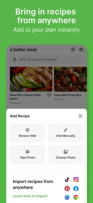 a better meal: Menu Planner screenshot 4