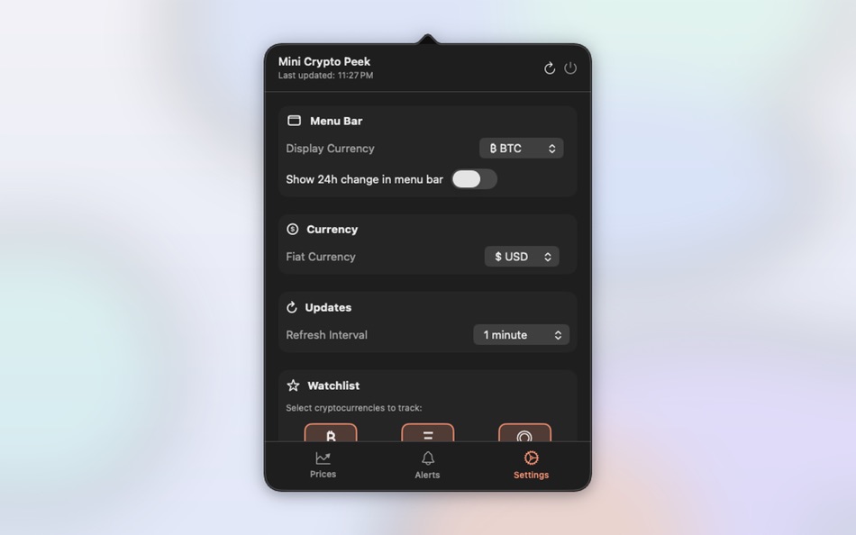 #3. MiniCryptoPeek (macOS) Ved: ETHAN SHAW