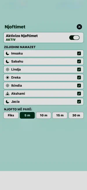 Kohet e Namazit, Busulla screenshot 2