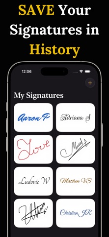 Signature Creator - SignCraft iPhone screenshot