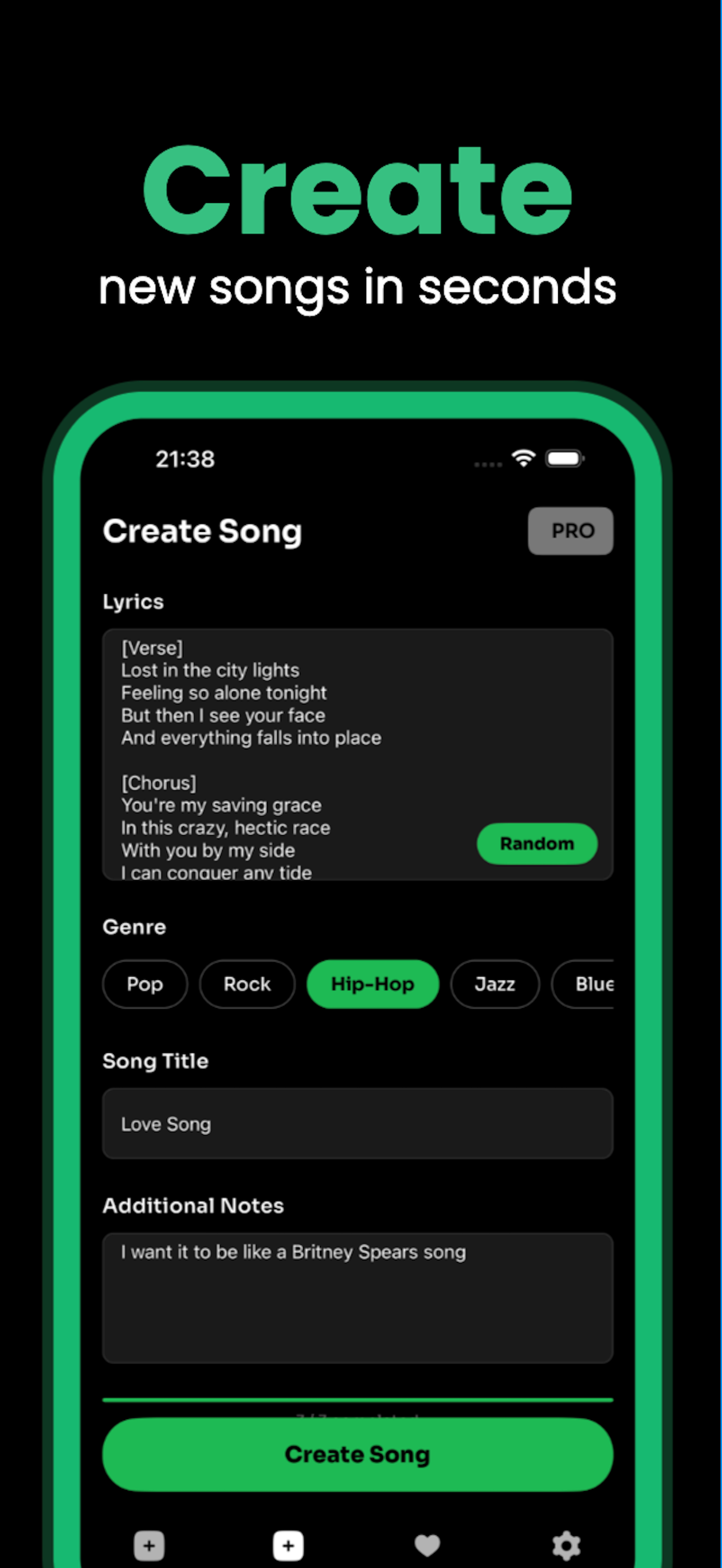 Song & Lyric Generator AI screenshot 2